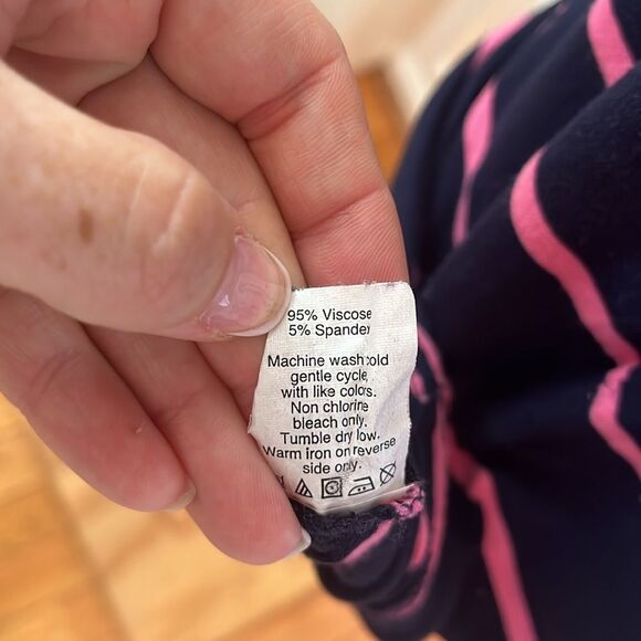 J. Crew Navy Dress with Pink Stripes - Picture 5 of 7